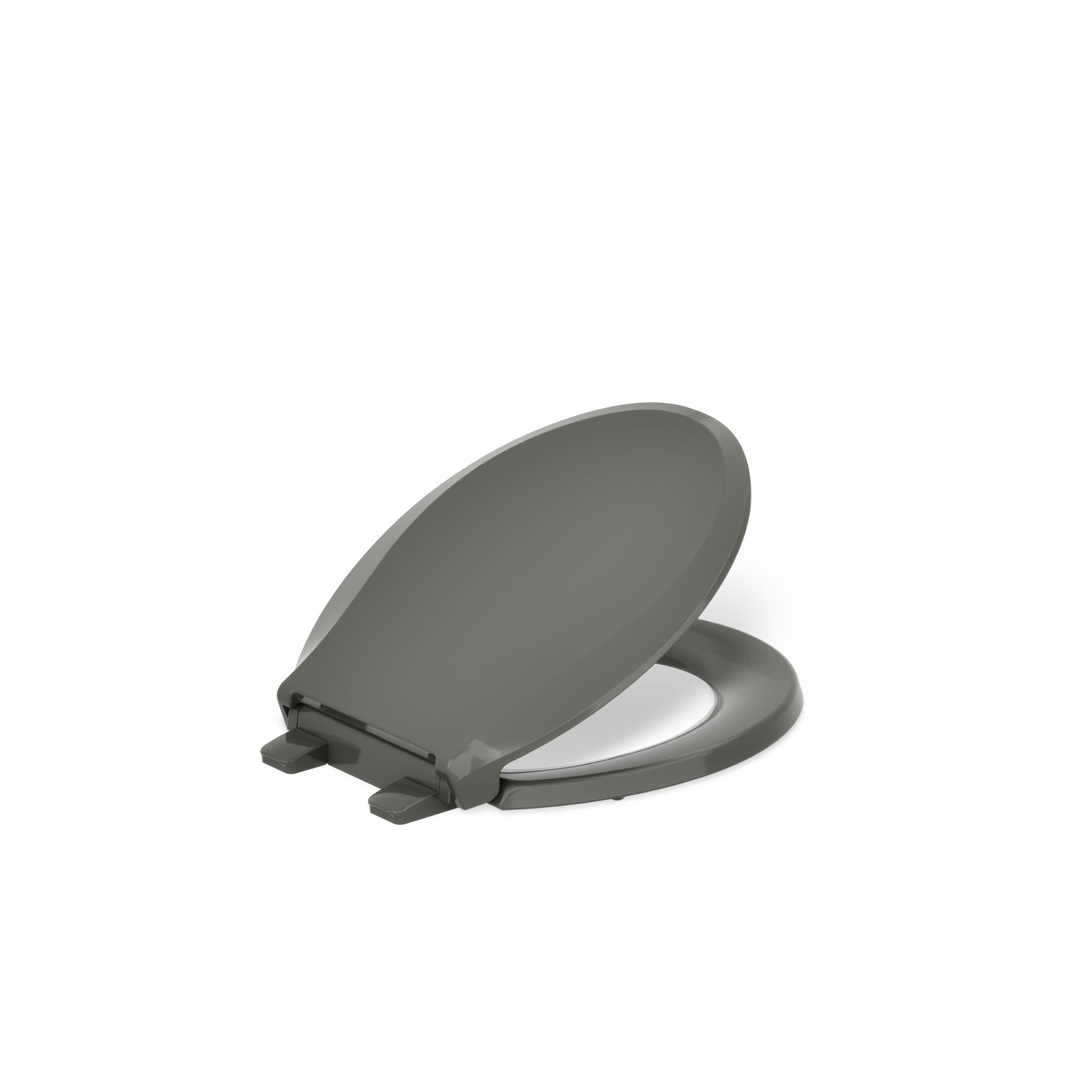 Kohler 4639-RL-58 Cachet READYLATCH Quiet Close Round Toilet SEAT, Grey, Thunder Gray โ image 1