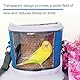 Rucksack für Vögel, Transportbehälter für Vögel, Bird Travel Bag, Vogel Transportbox, Vogeltragetasche, Reisetasche für Papageien, Sittiche, Kleintiere für Reisen, Wandern, Camping, 16CM x 13CM x 9CM