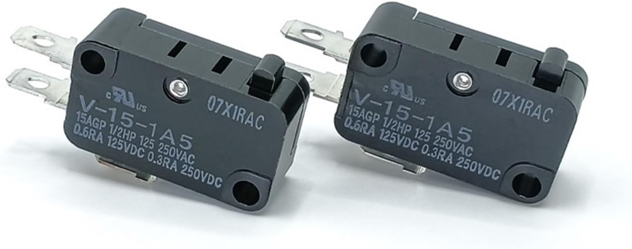 Micro Switch V-15-1A5 Two-pin Set Normally Open Short Swing Lever Type
