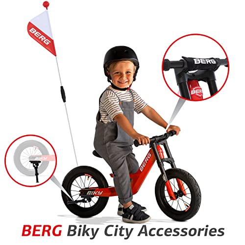 BERG Biky - City Red | Lightweight Balance Bike for Toddlers | Kids Ride-On for Ages 2&ndash;5 | Easy-to-Use First Starter Model for Boys & Girls