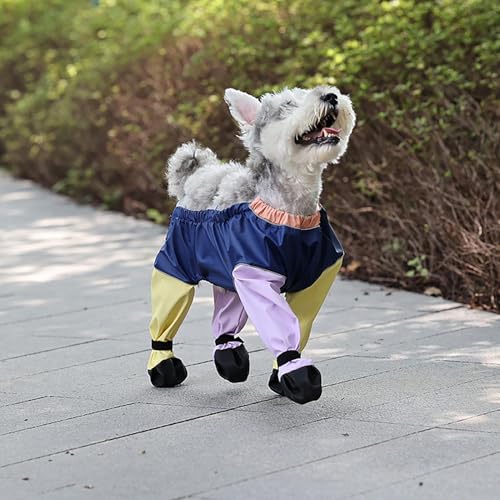 Genikeer Strapsstiefel Für Hunde | rutschfeste Hundeschuhe | Hundestiefel Mit Hosenträger | Hund Pfotenschutz Hosenträger | wasserdichte Hundeschuhe Leggings Für Drinnen Und Draußen