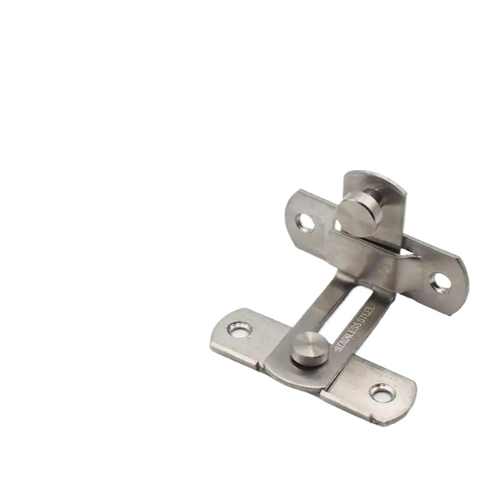 Naqzrxpml 90-Degree Door Bolt Hasp Latch Fitting 90 Degree Sliding Stainless Steel For Window Cabinet Hotel(90-Degree)