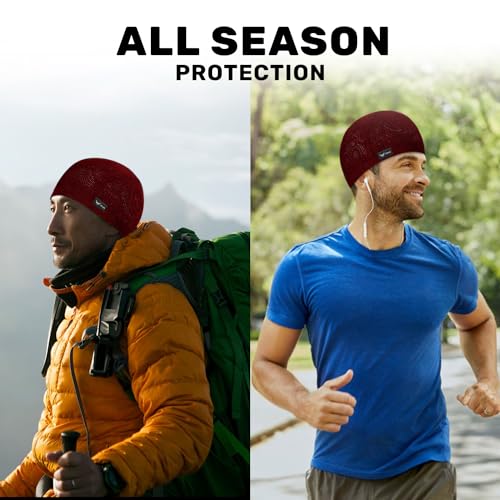 Image of XTRIM Unisex Helmet Skull Cap for Bikers & Cyclists, Cotton Head Cap, Hair Inner Helmet Cover Cap for Men, Sweat Cooling for Women, Skull Cap for Summer