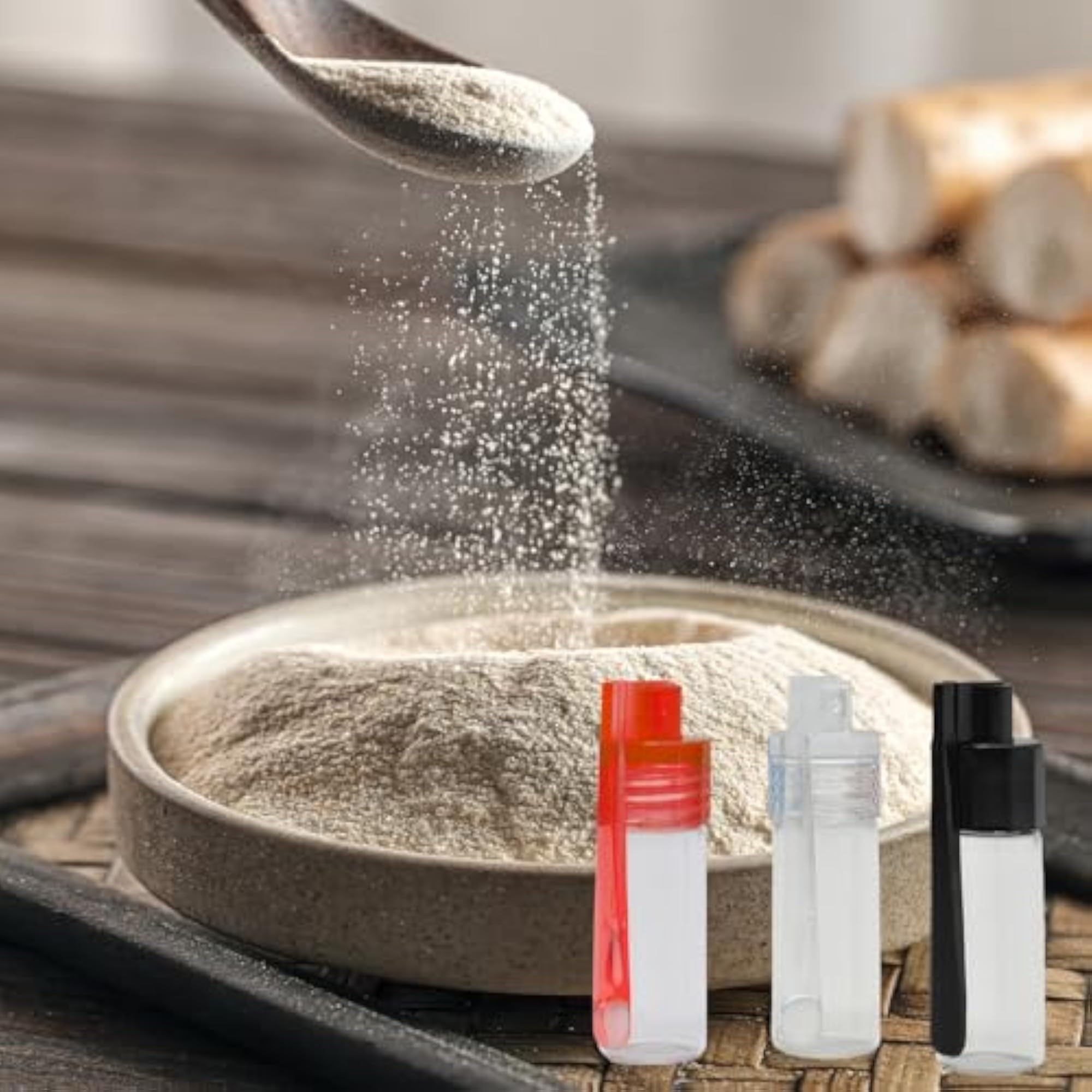 6Pcs Bottle with Spoon, Practical Vial Kit for Travel