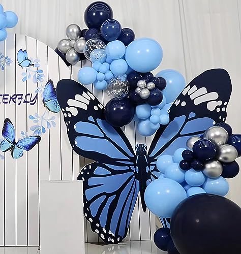 Image of KALOR Navy Blue Balloons,100 Pcs 5 Inch Mini Matte Latex Balloons for Balloon Garland Arch, Birthday Decoration, Wedding Party, Baby Shower Decorations