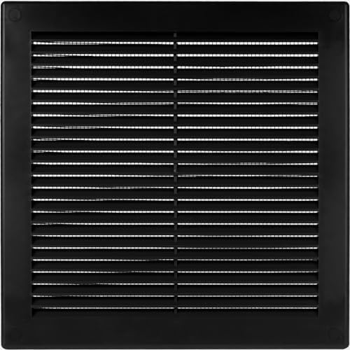 Vent Systems 10'' x 10'' Inch Black Soffit Vent Cover - Flat Square Air ...