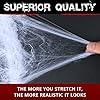 1000 sqft Spider Webs Halloween Decorations Bonus with 30 Fake Spiders, Super Stretch Cobwebs for Halloween Indoor and Outdoor Party Supplies #2