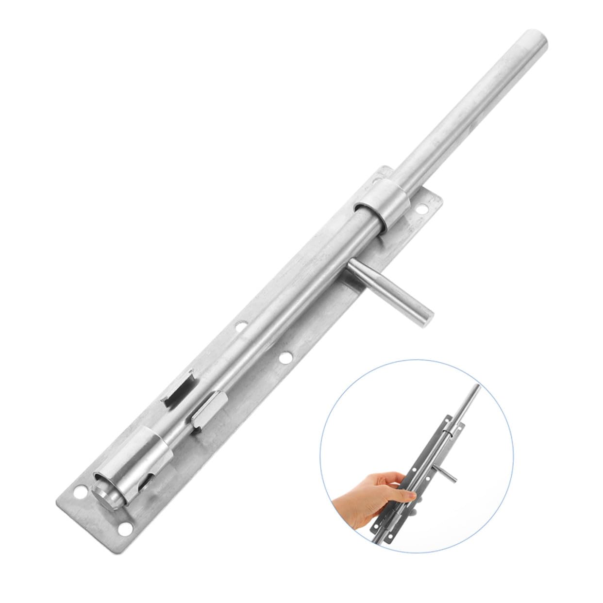 2 pièces Loquet de Porte Acier Inoxydable Verrou de Sécurité Robuste Coulissant pour Porte Intérieure Protection Renforcée pour Maison et Chambre