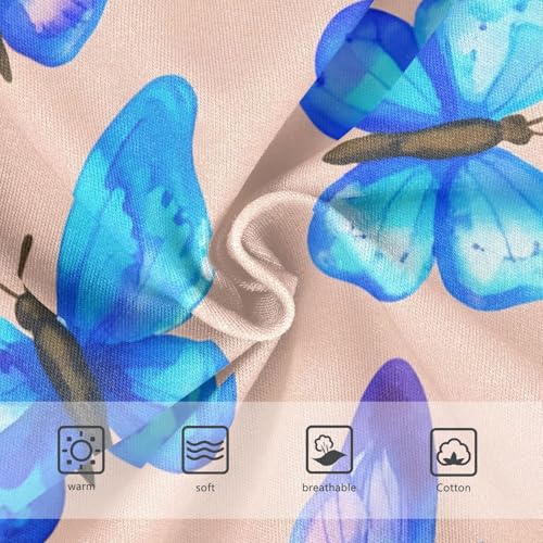 Girls Underwear Toddlers 2t Cotton Panties Little Girl Fancy Undies Kids Briefs Blue Butterflies Peach3