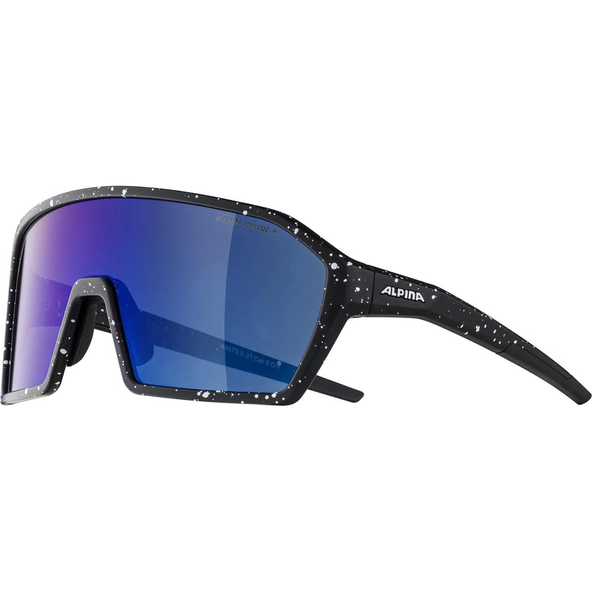 ALPINA Modern Rectangular Sports Glasses, Black, One Size-picture-24