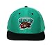 Vancouver Grizzlies Teal/Black Two Tone Snapback Adjustable Plastic Snap Back Hat / Cap