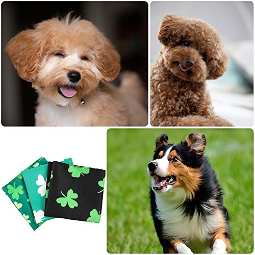 ULTECHNOVO 3Pcs St. Patricks Day Cat Bandanas Cachecol Cachecol Cachecol Cachecol