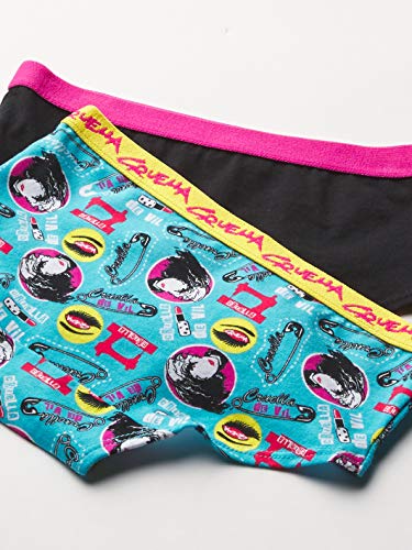 Disney Girls' Cruella 4-Pack of Super Soft Cotton-Blend Underwear, Sizes 6, 8 and 103