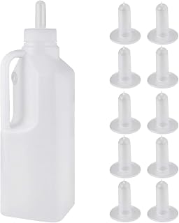 Cabilock 1 Definir Animais Mamadeira Mamadeira Alimentação Cordeiro Bezerro Garrafa de Leite de Cabra Leite Garrafa Alimentador para Ovelhas Cordeiros Leitões 850Ml