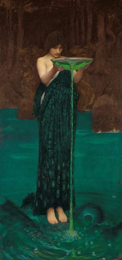 SOLOVERBeach Towel,Bath Towel,Sports Towel For Sports Fitness Yoga Swimming Travel Bathing -John William Waterhouse - Circe Invidiosa -75X150 cm (approx. 30X60 inch)