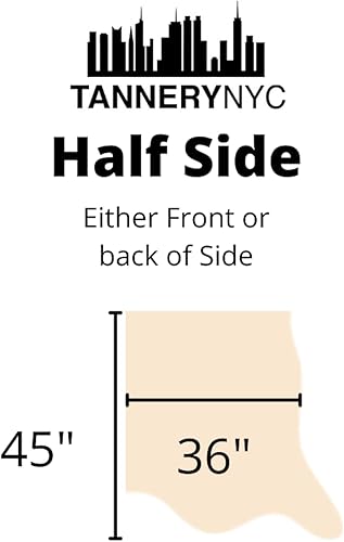 Miniatura 5 de Piel de vaca de grano natural (negro, 10 pies cuadrados)