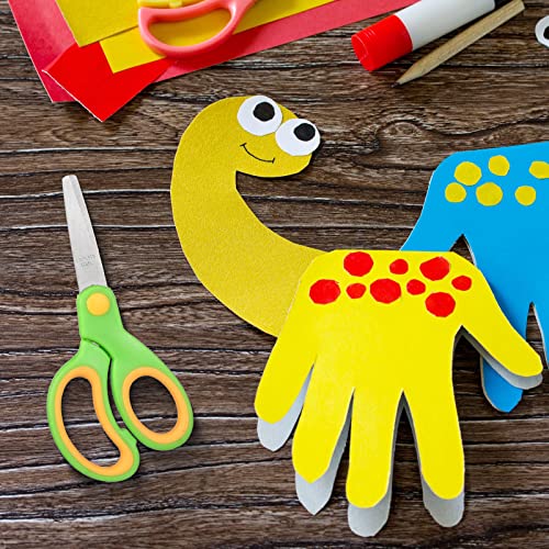 78 Pcs Kids Scissors Bulk 5 Inch Student Scissors Children Blunt Tip Safety Scissors Multipurpose Scissors Rounded Tip Child Scissors For Office Home School Craft Supplies, Multicolor #TOP6