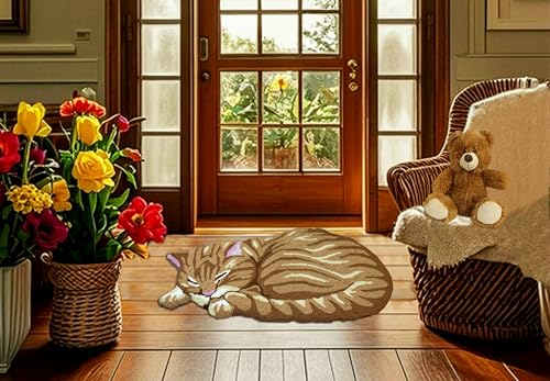 Tapete Decorativo en Forma de Gato 35 x 17 Pulgadas miniatura 7