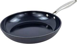 Nerthus FIH 1635 Keramisk Stekpanna 30 cm Non-stick, Induktionspanna för Alla Spishällar, Diffuserbotten, Handtag i Rostfritt Stål