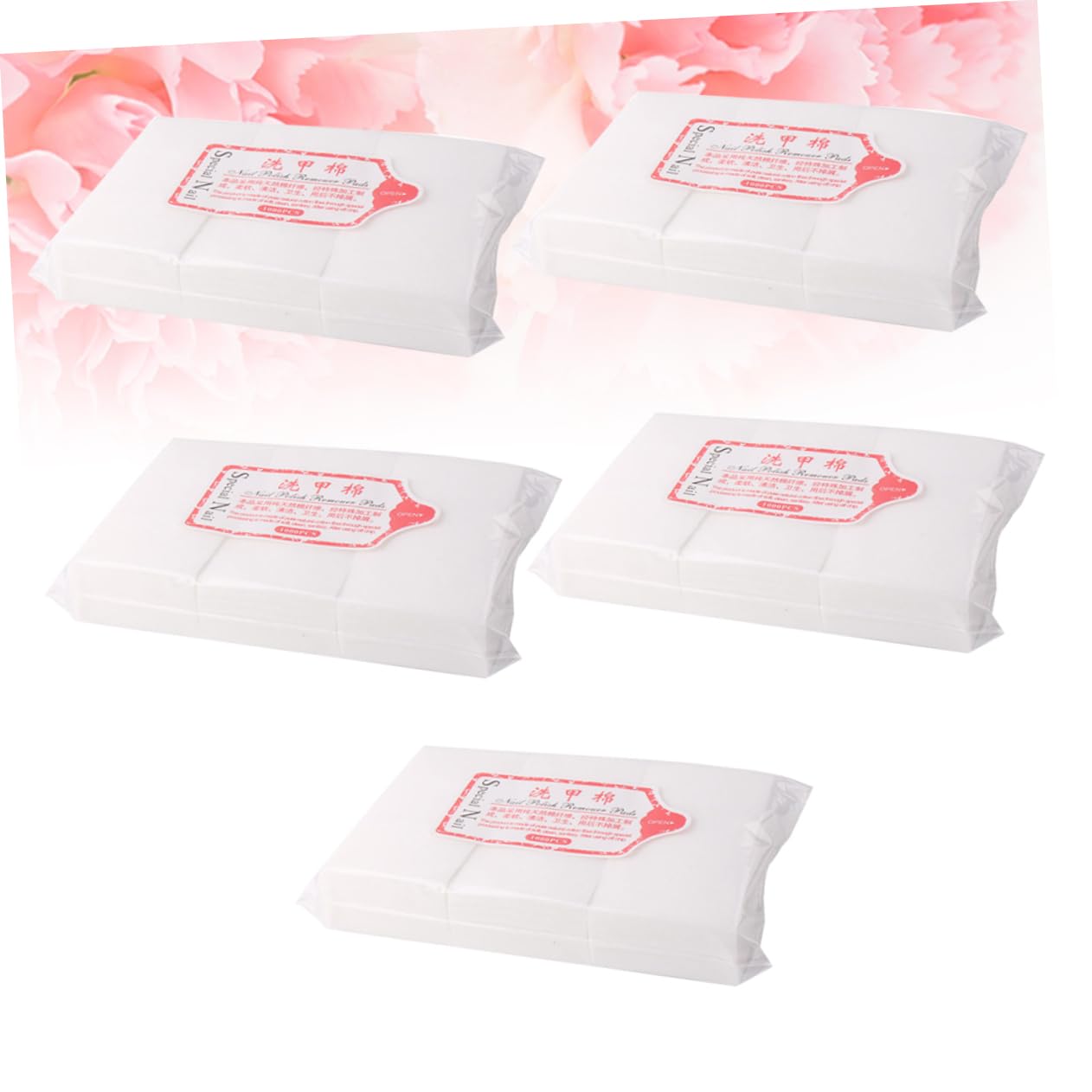 NOLITOY 3000pcs Nail Polish Remover Pads Thickened Cotton Pads for Nail Polish Removal Alternative Perfect for Home Salon Use
