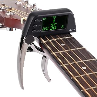 Clip d’accordeur de capot de Guitare, capodastre à changement rapide numérique avec une seule main durable pour guitares acoustiques pour musiques (default) - Les Beatles, Paul McCartney, John Lennon, RIngo Starr, George Harrison Clip d'accordeur de capot de Guitare, capodastre à changement rapide numérique avec une seule main durable pour guitares acoustiques pour musiques (default) – Image 7