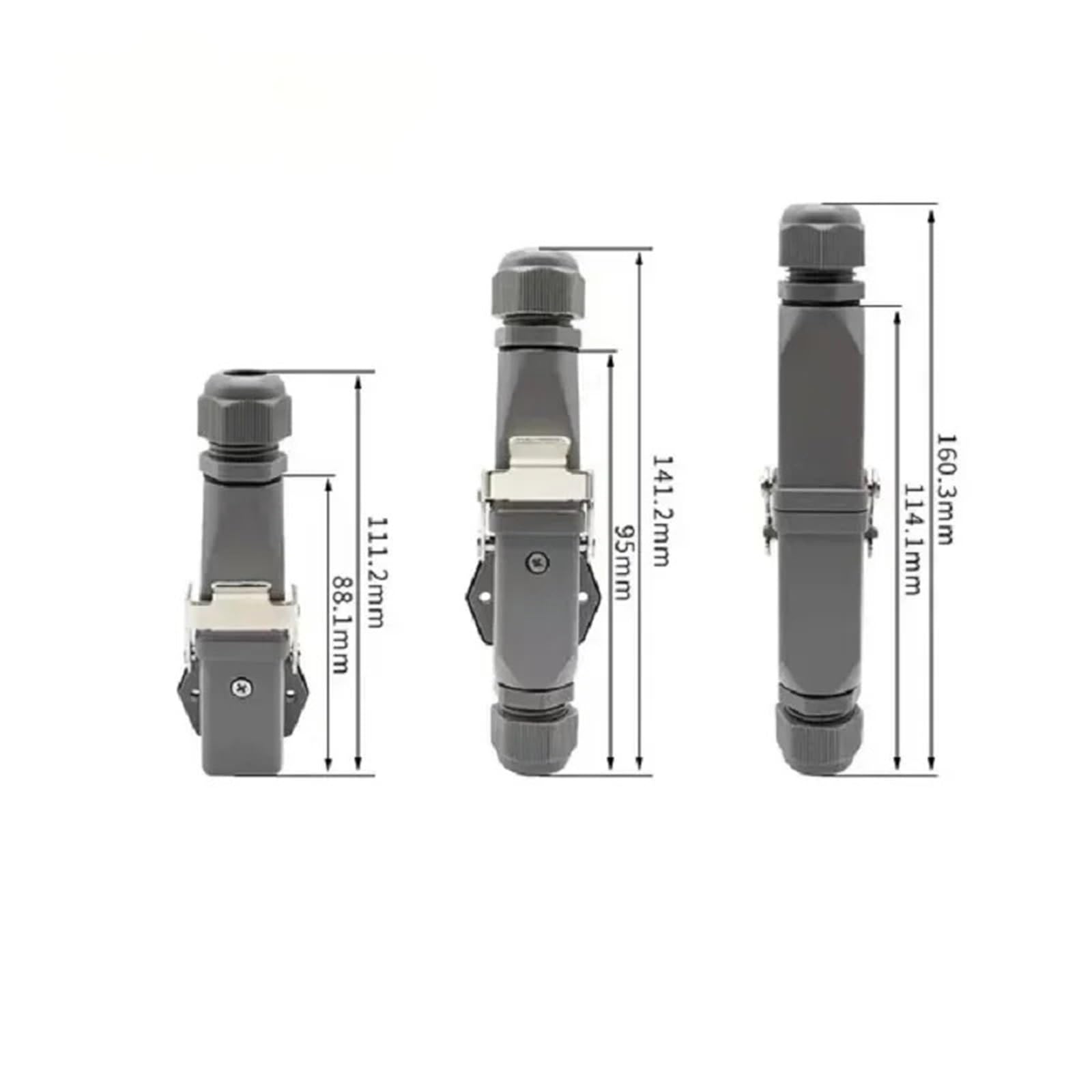 HDC-HA 4 cœurs (3 + 1)/5(4 + 1)/6(5 + 1)/8 (7 + 1) broches connecteur robuste prise for l'industrie aéronautique 1 pièces(Beige-single)
