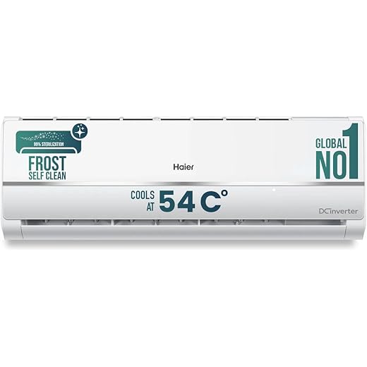 Haier 1 Ton 3 Star Twin Inverter Split AC Copper 7 in 1 Con