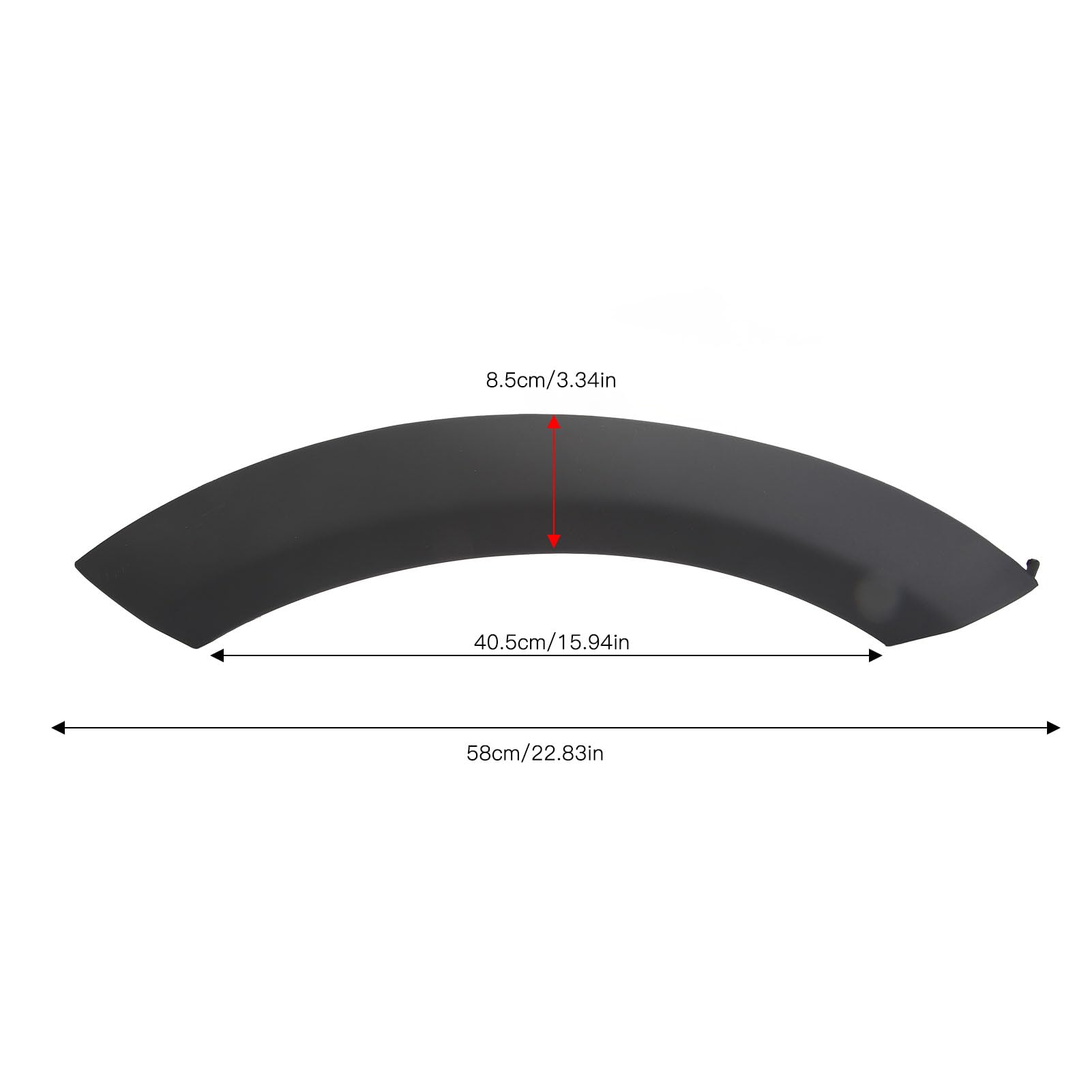 Fabater Sourcil de Roue, côté Droit et côté Gauche, Garde-Boue Supérieur Inférieur, Garniture de Passage de Roue, Bandes de Garde-Boue, Accessoires de Voiture pour R50 R53