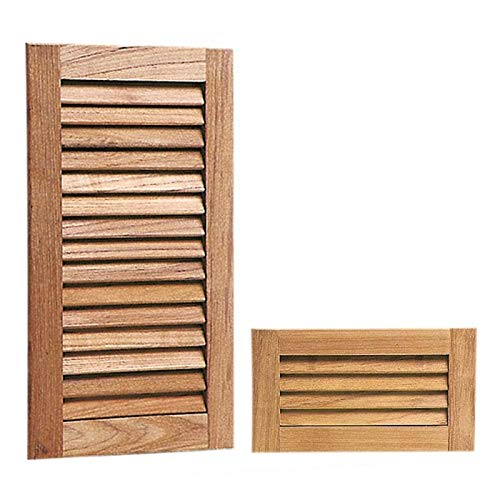 Grille aération Teck ARC 452x237 pour ventilation de cabine marine