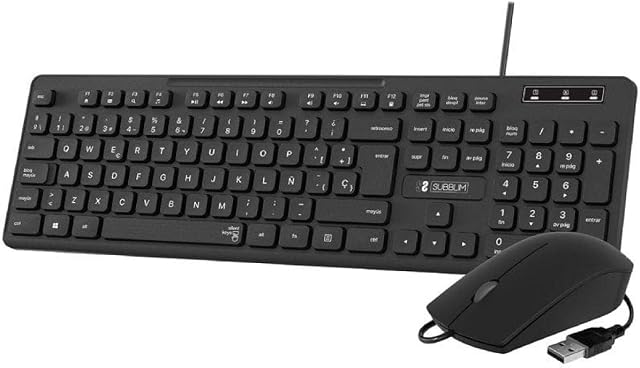 Teclado y Ratón SUBBLIM Combo Business CSSK01 Negro