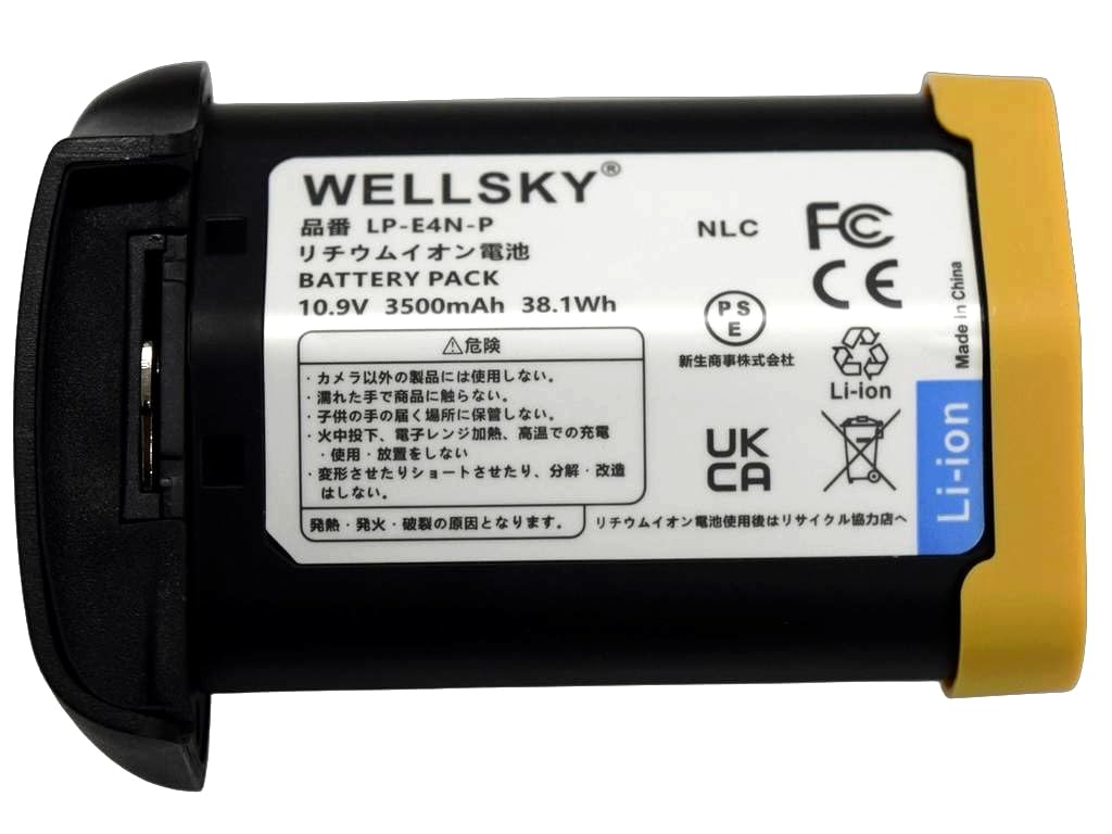 Canon用 Wellsky バッテリー 充電器 LP-E4 Amazon | WELLSKY LP-E4N LP-E4 互換バッテリー [ パナソニックセル