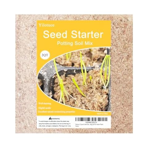 Yilotuce 2 Quarts Seed Starter Soil, Ideal for Potato, Garlic, Onion, Chilli Seeds Starting, Premium Potting Soil for Indoor Plants Cover