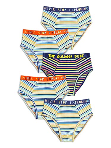 Image of XY Life Arcade Modal Briefs for Boys, Relaxed Fit, Stripes