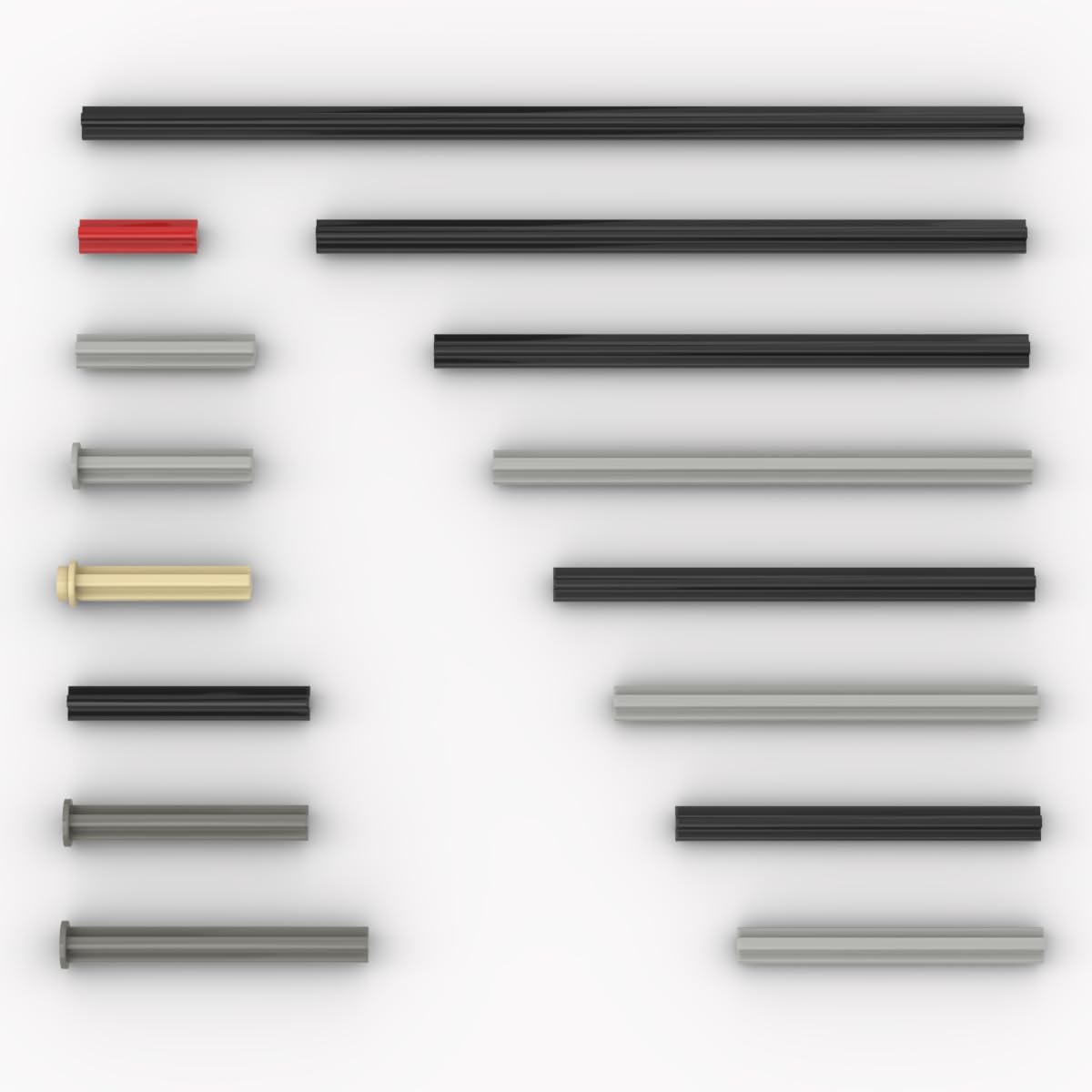 パーツ A$CE Amazon.com: 120 Pieces Axle Rods Assortment Pack, Axle Connectors