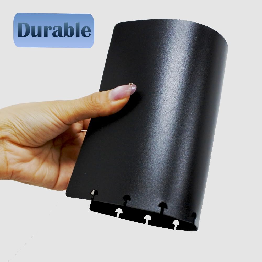 3 Set Letter Discbound Covers for Happy Planner Black Compatible with Circa Arc TUL and Happy Planner(Black,Letter)