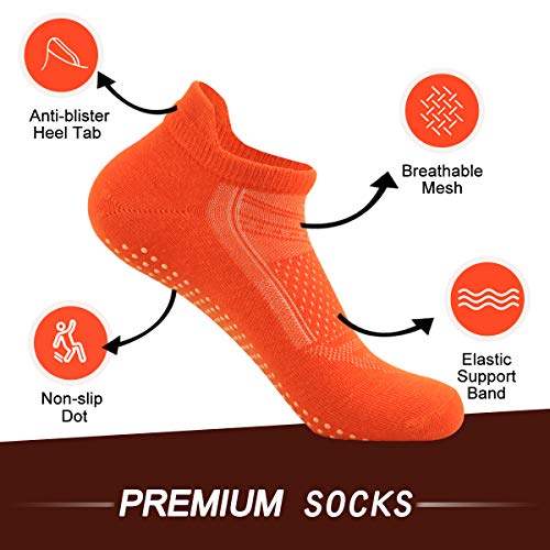 Non Slip Yoga Socks for Women, Anti-Skid Socks for Pilates Bikram Fitness Socks with Grips