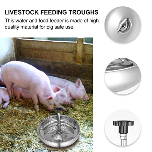 Mangeoire pour bétail robuste inox porcs moutons excellente longévité