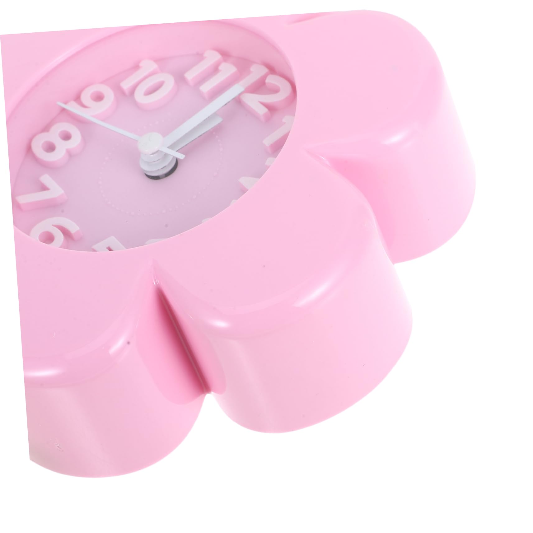 Ciieeo Despertador Infantil Digital de Flores Pequeño Rosa, Mecanismo Silencioso, Material Plástico, para Estudiantes, Adecuado para Dormitorios y Viajes, Reloj de Mesa Decorativo