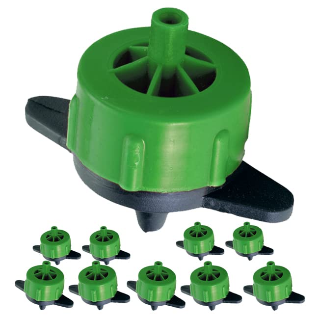 Suinga Pack 100 Gotero Autocompensante 2 Litros | Goteros desmontables 2 L/h para Riego, Plantas, Macetas, Microtubo y Tuberia 16mm