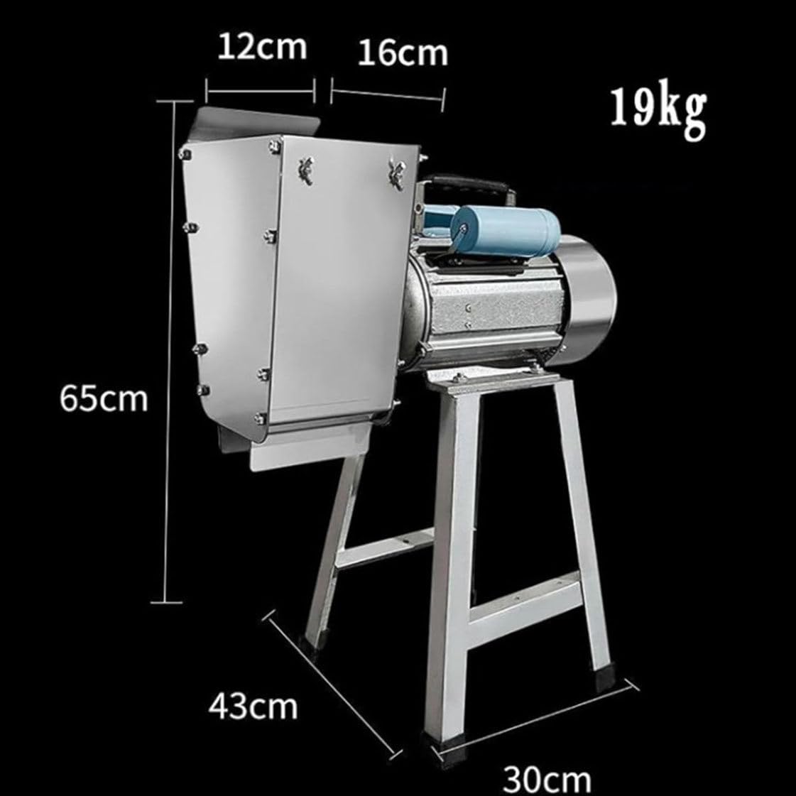 Elektrischer Kartoffelstampfer, 1100 W Edelstahl-Kartoffelpresse-Mahlrad, glatt, zart und wohlschmeckend, 100–200 kg/h Leistung und zeitsparend, für Knoblauch, Tomaten
