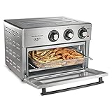 Hamilton Beach Air Fryer Convection Countertop Toaster Oven with Frying Basket, Bake Pan and Broil Rack, 1800 Watts, Stainless Steel (31225)