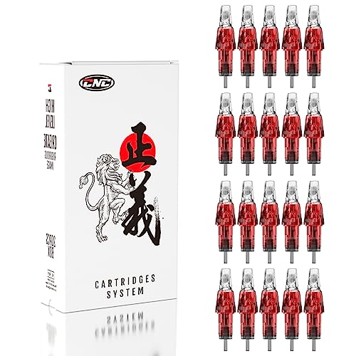 CNC 20Pcs Tattoo Cartridges Needles Disposable Mixed #12 Standard Round Magnum Curved Magnum 7RM 9RM 11RM 13RM Tattoo Needles EN04R-20KIT-O