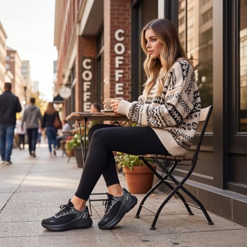 Image of JACKSHIBO Wide Toe Box Shoes Women Zero Drop Arch Support Wide Sneakers