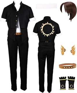 Anime Game Costume Black Jacket Pants Men's Outfit Halloween Cosplay