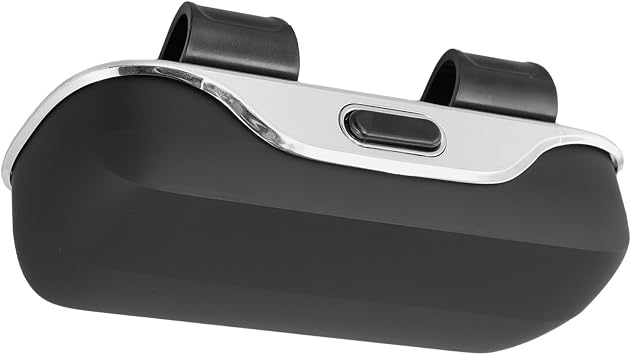 Car Visor Sunglasses Case, Car Lens Holder for Sunglasses, Portable Sunglasses Holder for Sun Visor, Scratch-Resistant Eyewear Storage Box for Driving, Eyeglasses Storage Organizer, Black