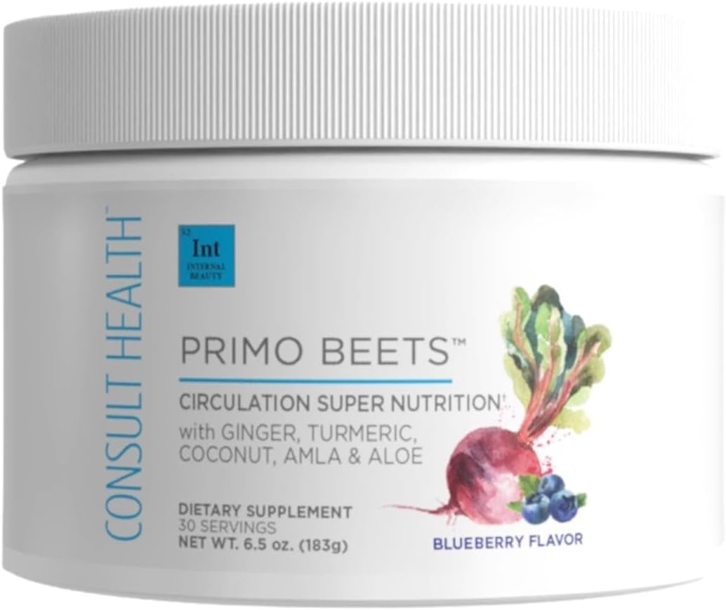 Primo Beets - Beet Root Powder Drink Mix with Nitrates to Support Circulation