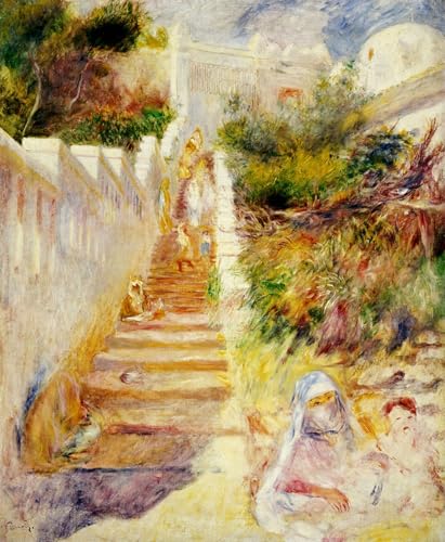Affiche De Arts les Marches d'Alger de Pierre Auguste Renoir Impression Toile 60x90cm