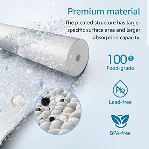 Aquacrest Whkf-Gd25Bb Whole House Water Filter, Replacement For Whirlpool Whkf-Gd25Bb, Whkf-Dwhbb, 3M Aqua-Pure Ap810, Ap801, Ap811, 5 Micron, 10" X 4.5", Well & Tap Water Filter, Pack Of 2 #TOP4