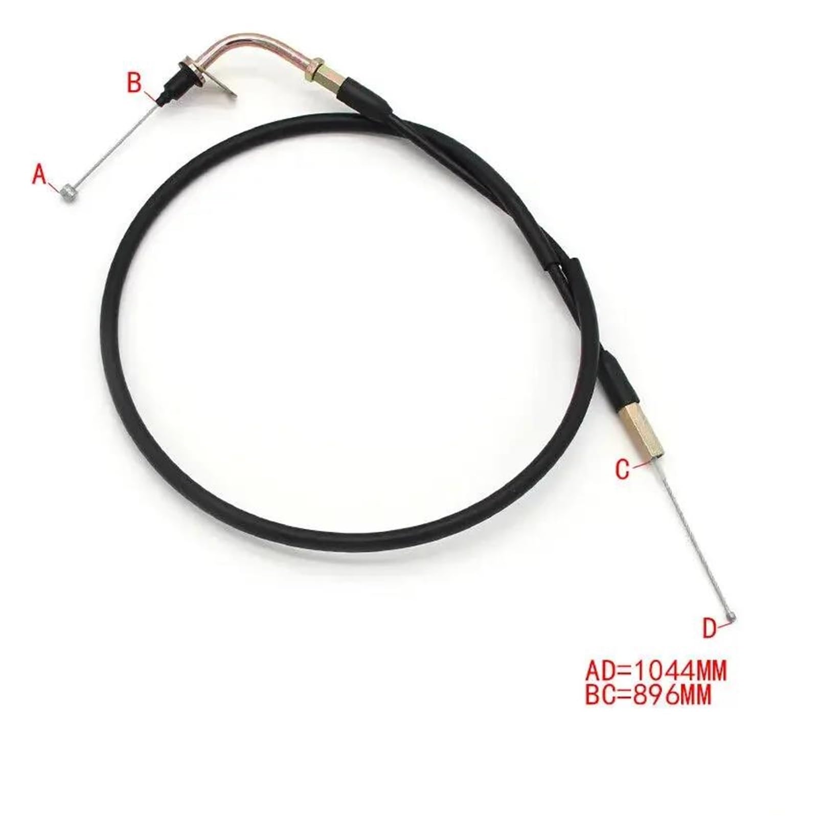 Câble De Commande D'accélérateur Moto en Acier pour Yamaha YBR125 YBR125ED 2005-2009 YBR125ESD 2008/2011