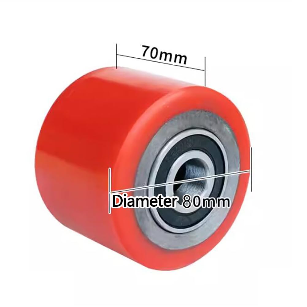Roulettes de tambour de charge en nylon, rouleaux de transpalette, 4 rouleaux de transpalette(80x70)